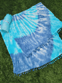 Throw Lightweight Quick Dry - Navy Blue Tie Dye