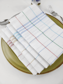 White Tea Towel, Kitchen Towel 5 PCS - Thin Kitchen Dish Tea