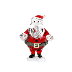 Swarovski Christmas Holiday Cheers Santa Claus Red Figurine