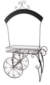 Chalkboard Arch Metal Display Cart