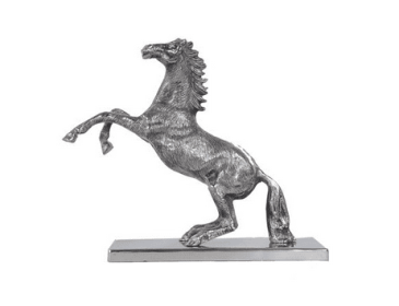 Solid Aluminum Horse Statue with Base