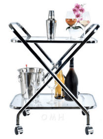 Anne Home - X-Shaped Bar Cart