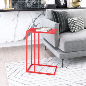 Atom Side Table Red