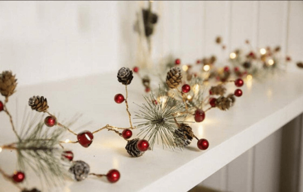 Christmas Garland, 6Ft Led Light Holiday Garland