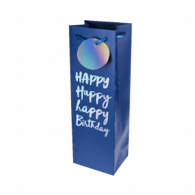 Very Happy Birthday Single-Bottle Wine Bag By Cakewalk