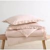 Queen Oversized Pink Ruffled Edge Microfiber Comforter Set