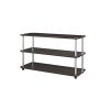 Espresso 3-Shelf Modern Shoe Rack - Holds up to 12 Pair of Shoes