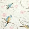 King Size Reversible Polyester Lightweight Floral Birds 3 Piece Quilt Set