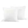 Full/Queen size White 5-Piece Lightweight Comforter Set with Lace Trim