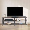 55-inch Industrial Style Metal Wood TV Stand for TV up to 65-inch