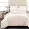 Full/Queen French Country Ivory 5-Piece Lightweight Comforter Set w/ Lace Trim