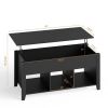 Modern Black Wooden Lift Top Coffee Table