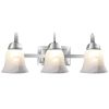 3-Light LED Bath Vanity Light with Alabaster Glass Dimmable