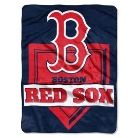 Red Sox OFFICIAL Major League Baseball; "Home Plate" 60"x 80" Raschel Throw by The Northwest Company