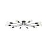 10 Light Sputnik Chandelier Black Ceiling Light Semi Flush Mount Light Ceiling Lamp