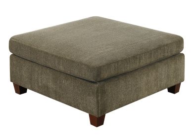 Contemporary 1pc OTTOMAN Tan Color Chenille Fabric Modular Corner wedge Sofa Living Room Furniture