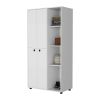 Austin White 1-Drawer Armoire Closet