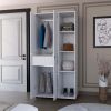 Austin White 1-Drawer Armoire Closet