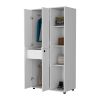 Austin White 1-Drawer Armoire Closet