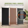 VEVOR Room Divider, 6.1 ft Room Dividers and Folding Privacy Screens (3-panel), Fabric Partition Room Dividers for Office, Bedroom, Dining Room, Study