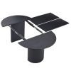 Expandable Dining Table,Solid Top Extending Table Modern Kitchen Table, Leisure Desk for Kitchen Dining Living Room Apartment.BLACK