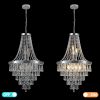 Chromium color Crystal Chandeliers,Large Contemporary Luxury Ceiling Lighting