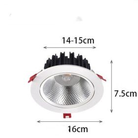 Household Wall Washing Lamp COB Spotlight Led Sky Lamp Angle Adjustable (Option: 30w-4000K)