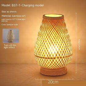 Japanese Atmosphere Retro Homestay Bedroom Bedside Lamp (Option: Without E27 Light Source-Without Bulb-B371)