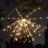 1pc; Solar Explosion Fireworks Lamp; 120LED; Suitable For Christmas Decoration; Courtyard Layout; And Atmosphere Night Light