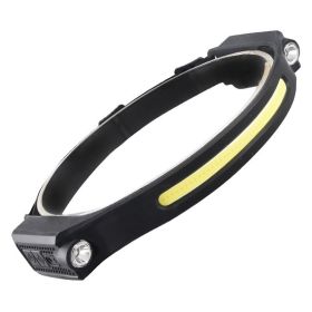 Silicone Sensor Headlamp Type-C Rechargeable Outdoor (Option: Double Side Lamp Headlight-USB)